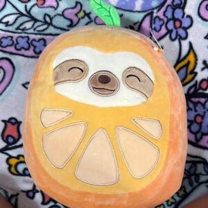 Orange Sloth Plush Toy